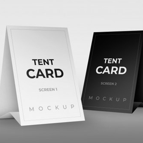 paper tent card
